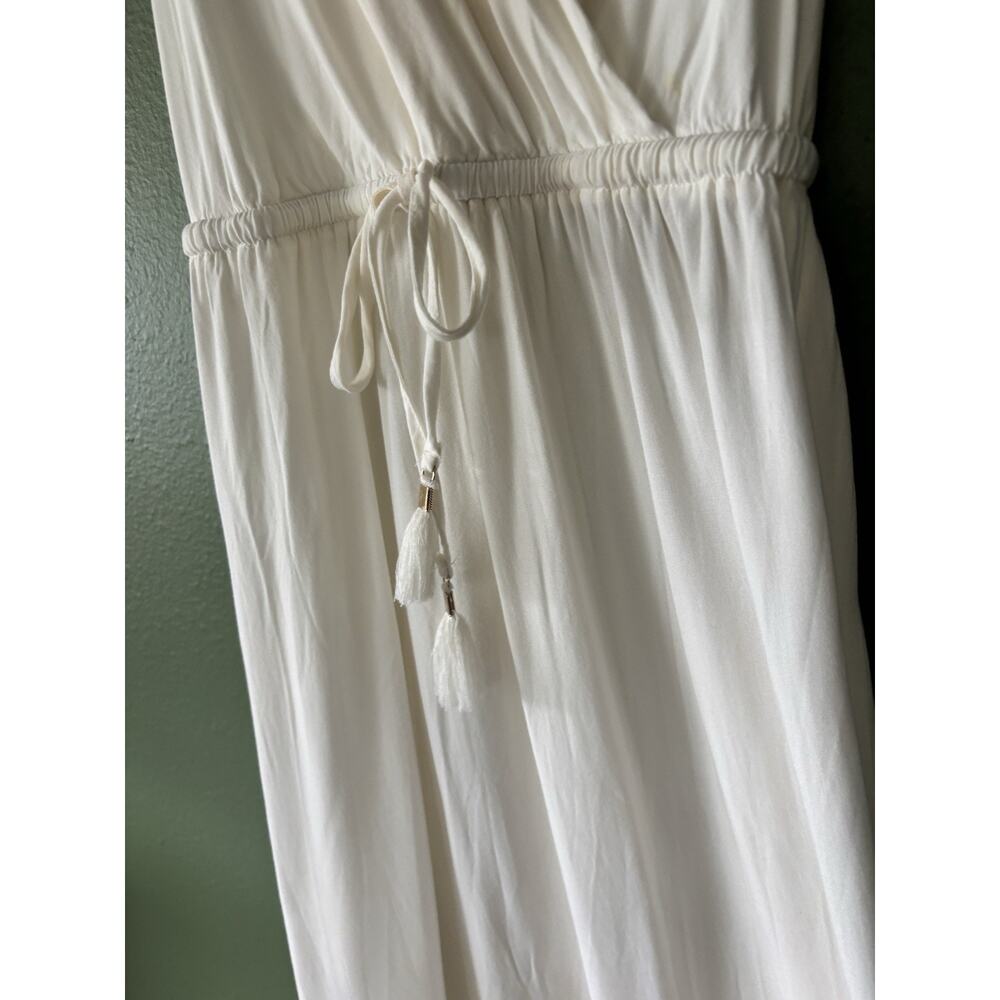 L Space Kenzie Cover-Up Midi Dress Swimwear White Women's Size M $139 - Picture 4 of 8